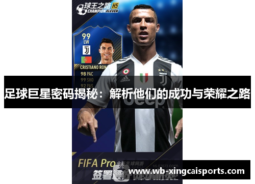 足球巨星密码揭秘：解析他们的成功与荣耀之路